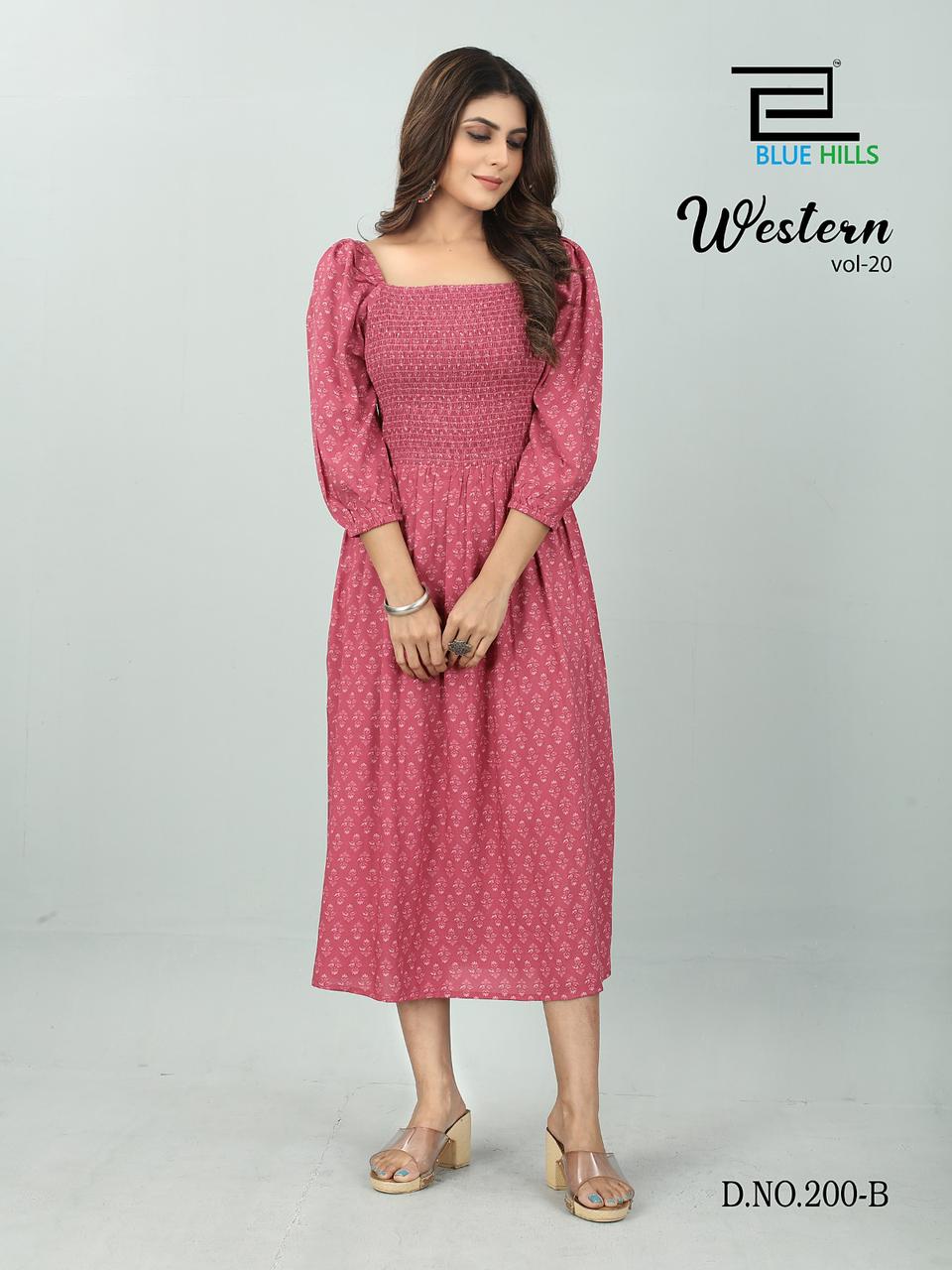 Western Vol 20 By Blue Hills Designer Kurti Catalog